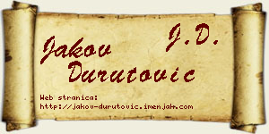 Jakov Durutović vizit kartica